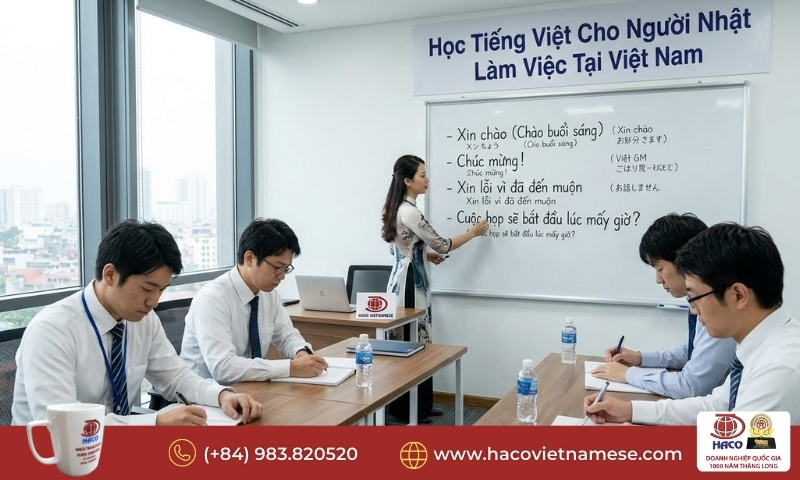 Học tiếng Việt phục vụ công việc cho người Nhật tại Việt Nam