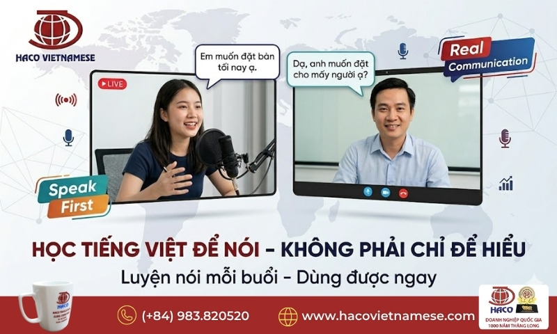 Học tiếng Việt phục vụ công việc văn phòng 