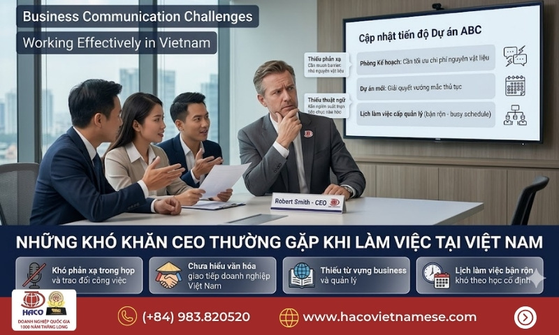 Khóa học tiếng Việt cho CEO tại Sài Gòn