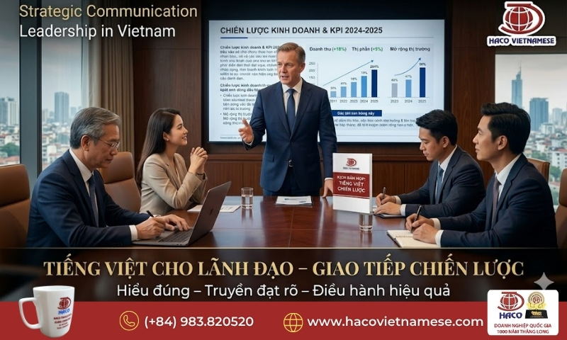 Khóa học tiếng Việt cho lãnh đạo nước ngoài 