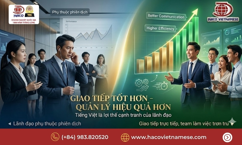 Khóa học tiếng Việt cho lãnh đạo nước ngoài 