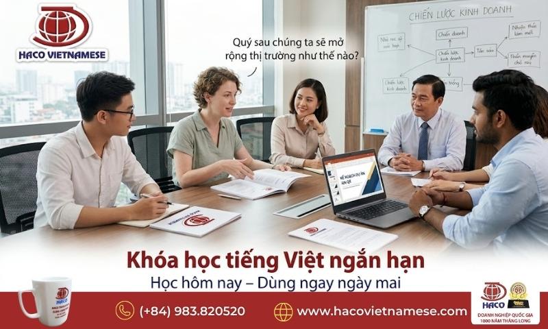 Khóa học tiếng Việt ngắn hạn