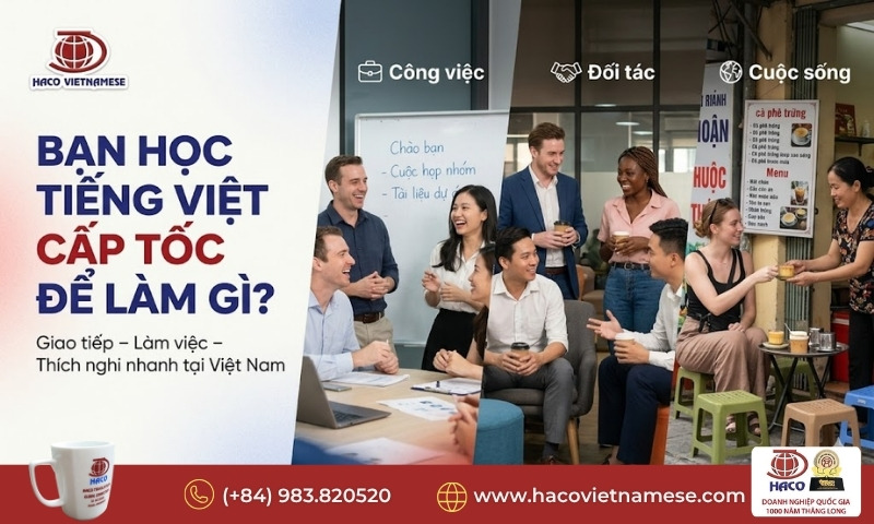 Khóa học tiếng Việt ngắn hạn