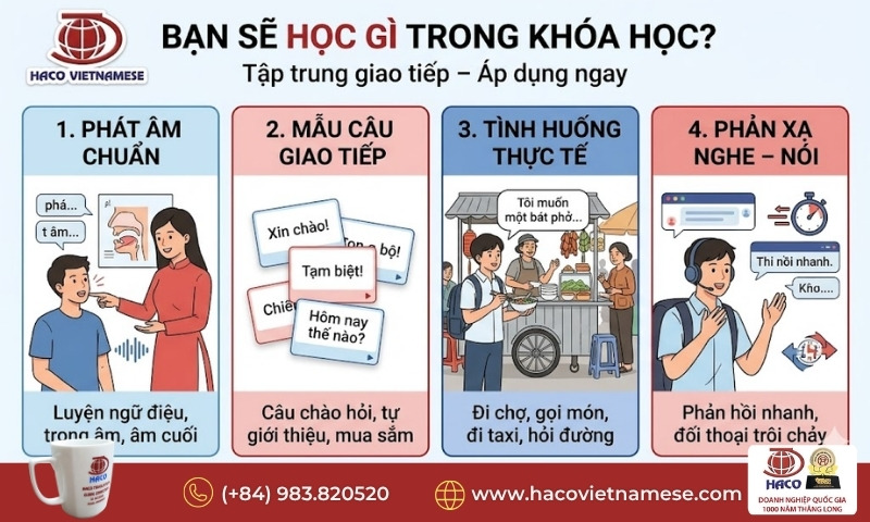 Khóa học tiếng Việt ngắn hạn