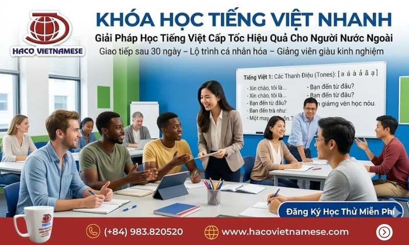 Khóa học tiếng Việt nhanh