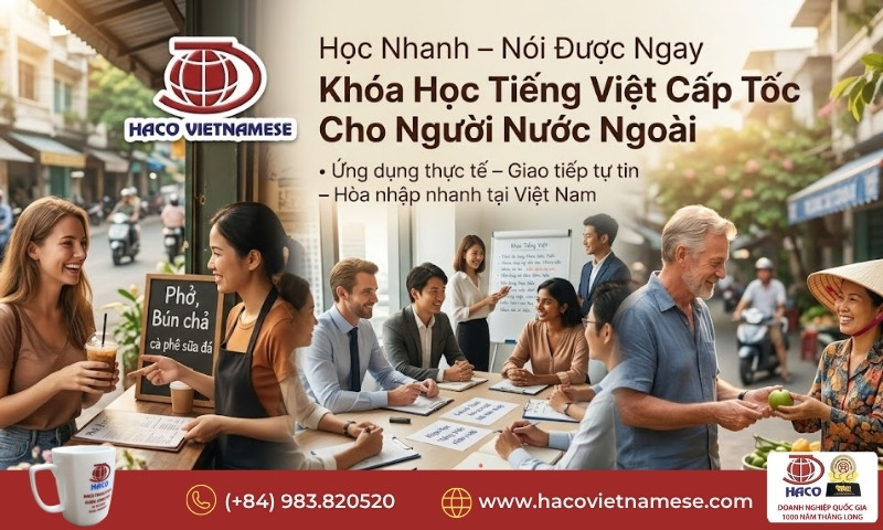 Khóa học tiếng Việt nhanh