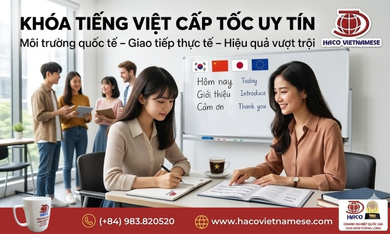 Khóa tiếng Việt cấp tốc uy tín
