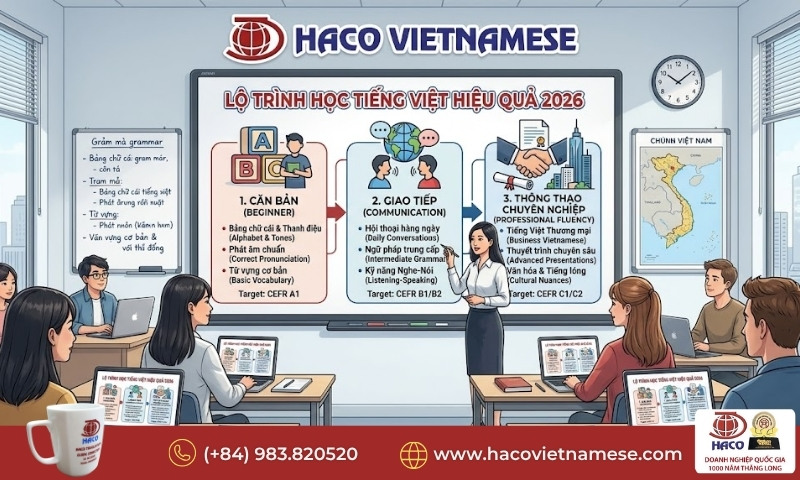 Khóa tiếng Việt chất lượng cao cho người Trung Quốc