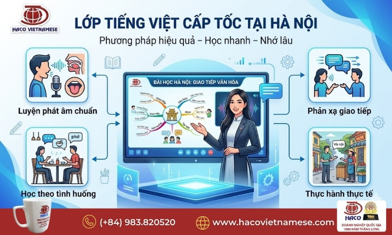 Lớp tiếng Việt cấp tốc tại Hà Nội