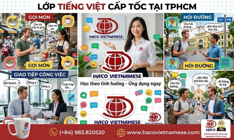 Lớp tiếng Việt cấp tốc tại TPHCM