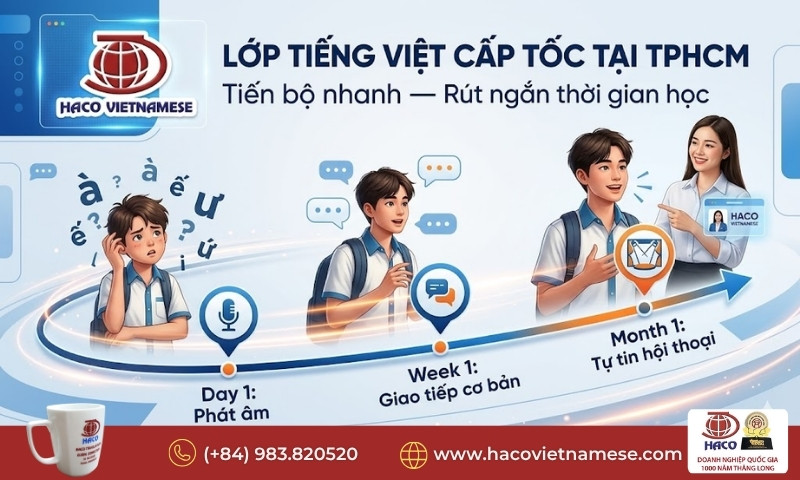 Lớp tiếng Việt cấp tốc tại TPHCM