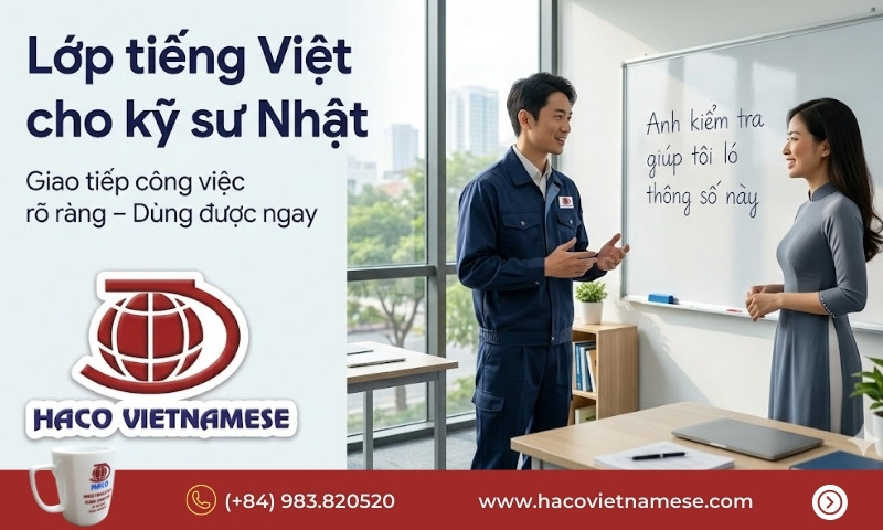Lớp tiếng Việt cho kỹ sư Nhật