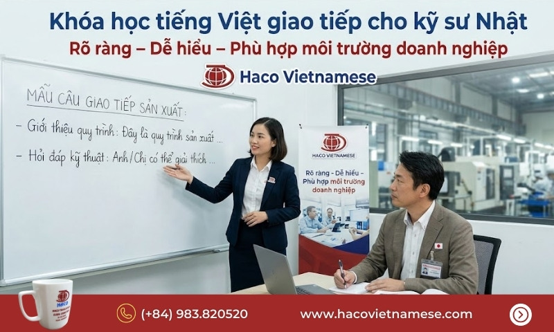 Lớp tiếng Việt cho kỹ sư Nhật