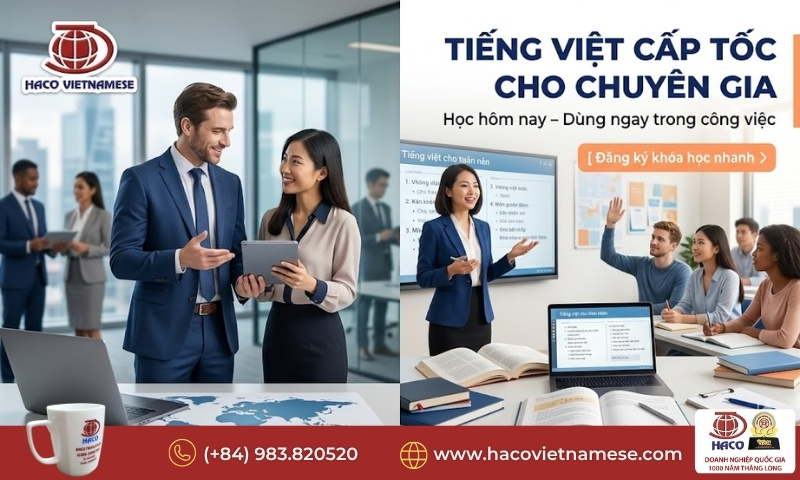 Tiếng Việt cấp tốc cho chuyên gia