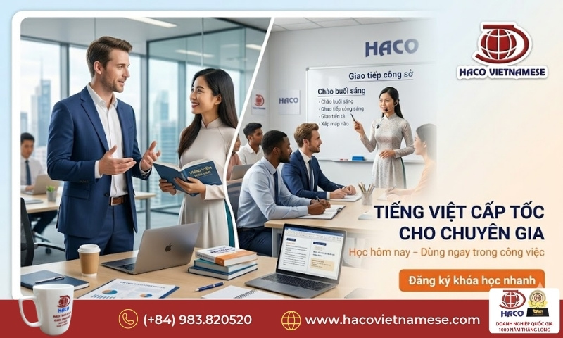 Tiếng Việt cấp tốc cho chuyên gia