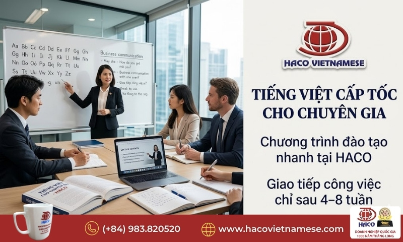 Tiếng Việt cấp tốc cho chuyên gia