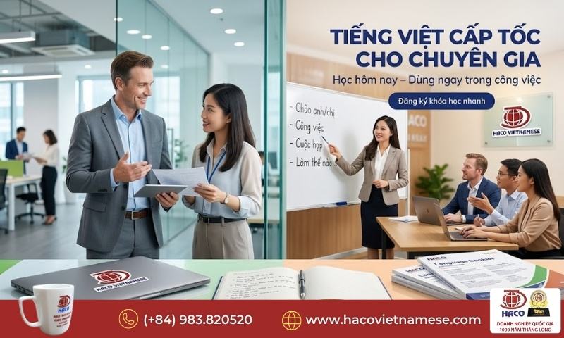 Tiếng Việt cấp tốc cho chuyên gia