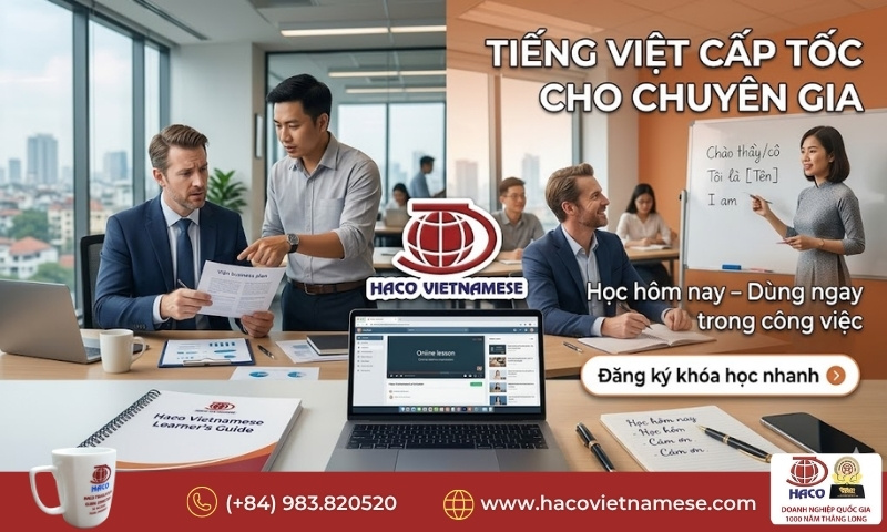 Tiếng Việt cấp tốc cho chuyên gia