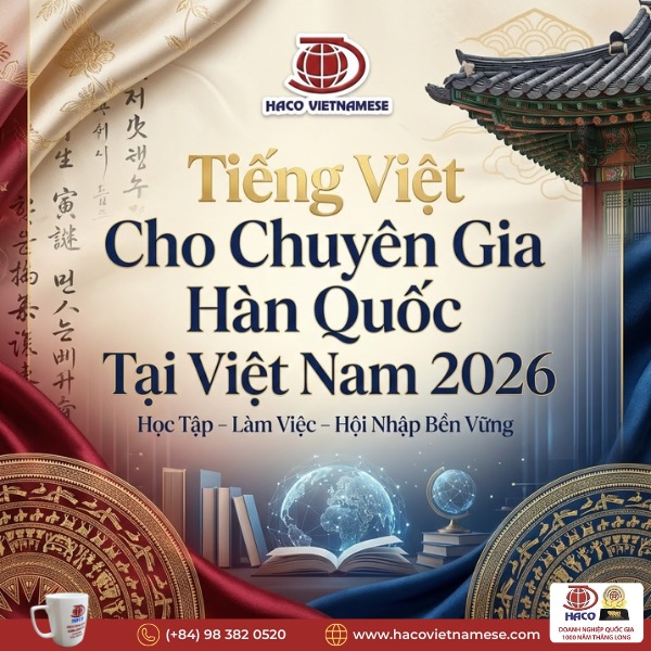 Tiếng Việt cho chuyên gia Hàn Quốc tại Việt Nam
