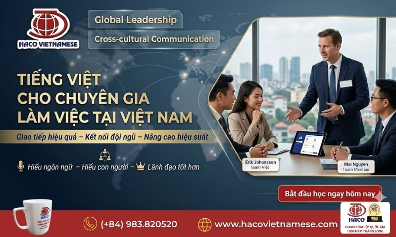 Tiếng Việt cho chuyên gia làm việc tại Việt Nam
