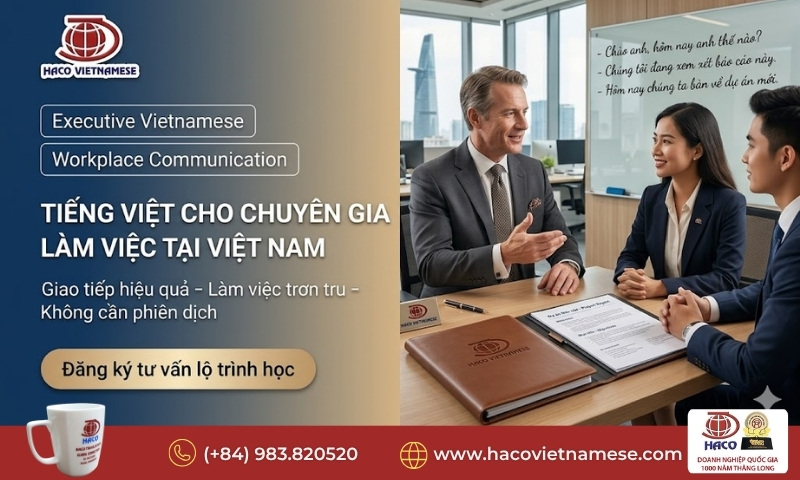 Tiếng Việt cho chuyên gia làm việc tại Việt Nam