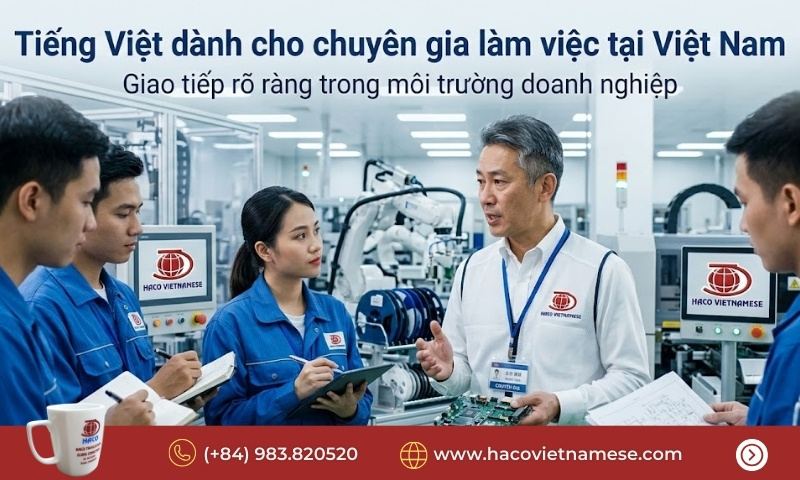 Tiếng Việt cho chuyên gia Nhật Bản