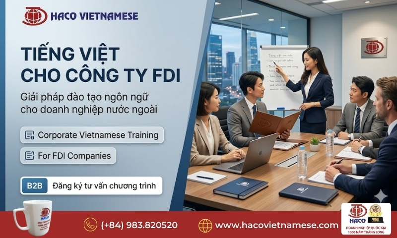 Tiếng Việt cho công ty FDI