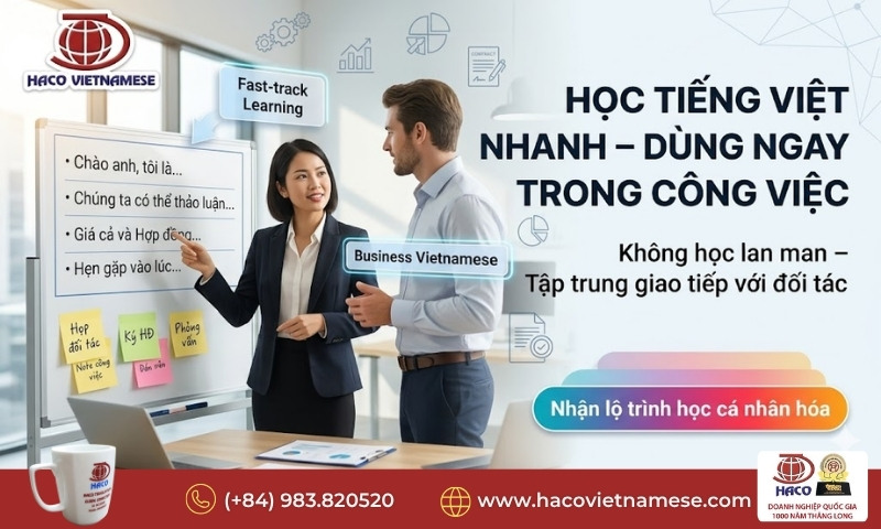 Tiếng Việt cho đối tác nước ngoài tại Việt Nam