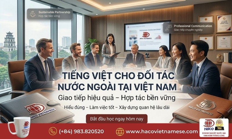 Tiếng Việt cho đối tác nước ngoài tại Việt Nam