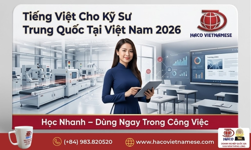 Tiếng Việt cho kỹ sư Trung Quốc tại Việt Nam