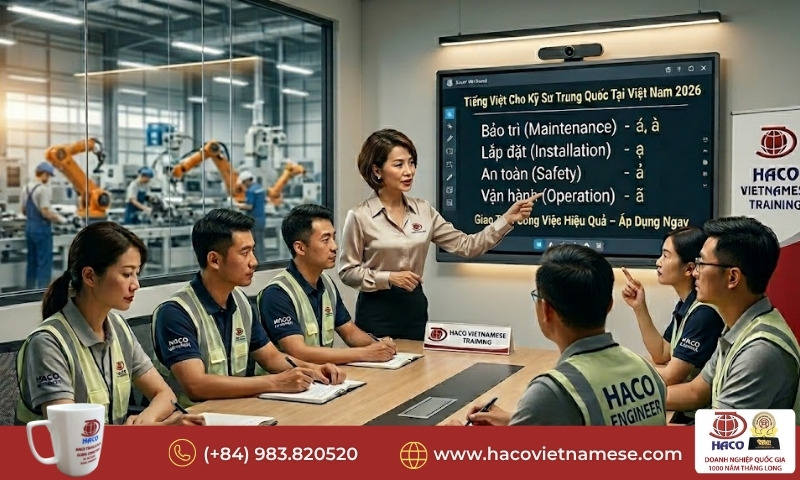 Tiếng Việt cho kỹ sư Trung Quốc tại Việt Nam