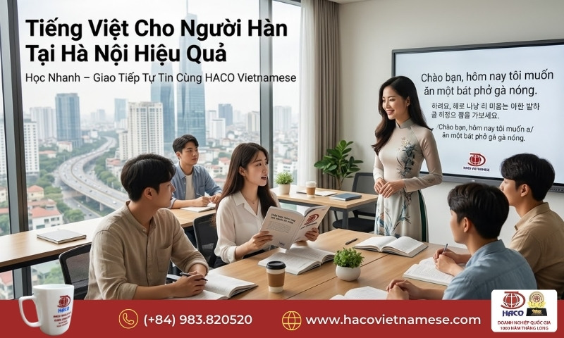 Tiếng Việt Cho Người Hàn Tại Hà Nội Hiệu Quả