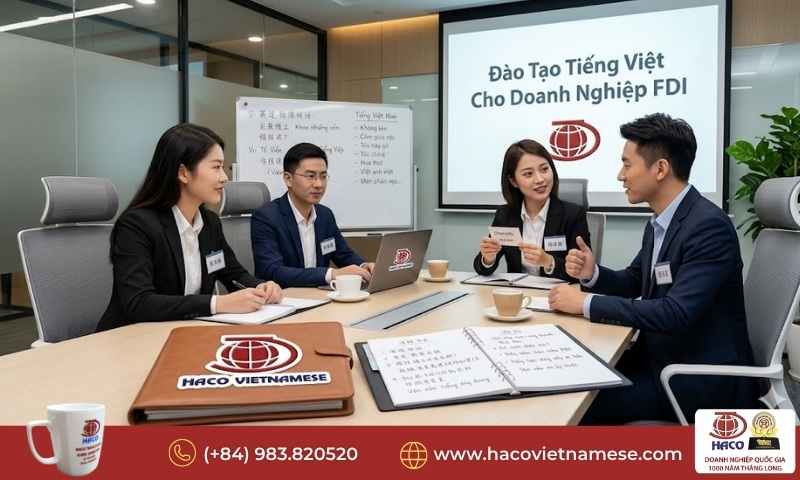 Tiếng Việt cho nhân sự Trung Quốc làm việc tại VN