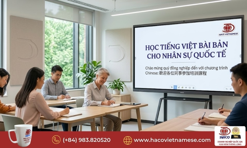 Tiếng Việt cho nhân sự Trung Quốc làm việc tại VN
