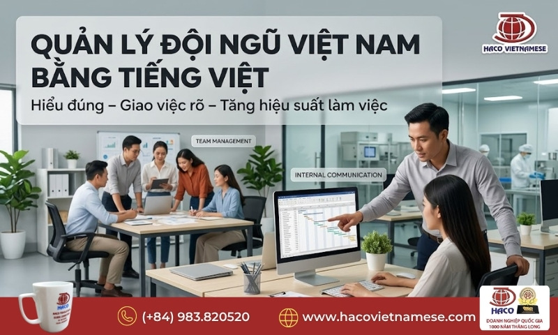 Tiếng Việt cho quản lý nước ngoài