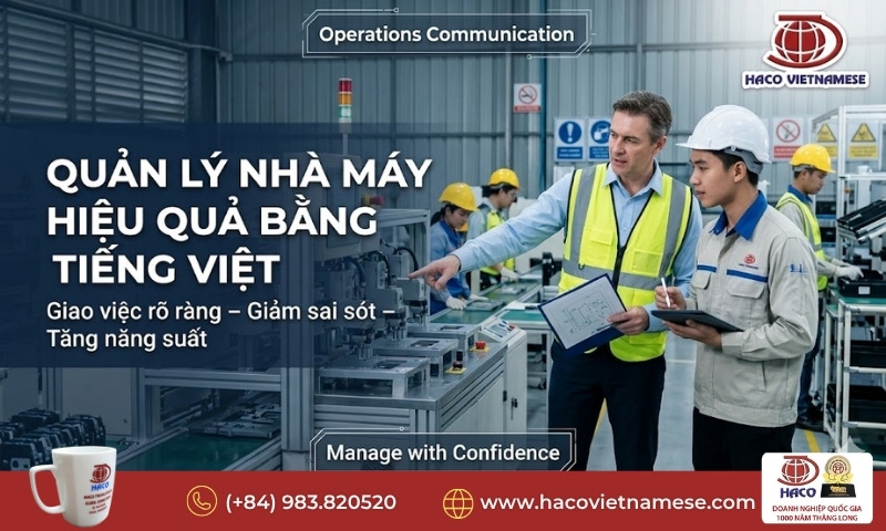 Tiếng Việt cho quản lý nước ngoài