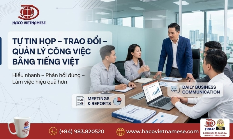 Tiếng Việt cho quản lý nước ngoài