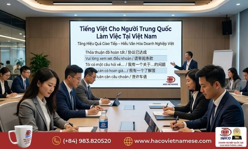 Tiếng Việt chuyên nghiệp cho người Trung Quốc tại Việt Nam