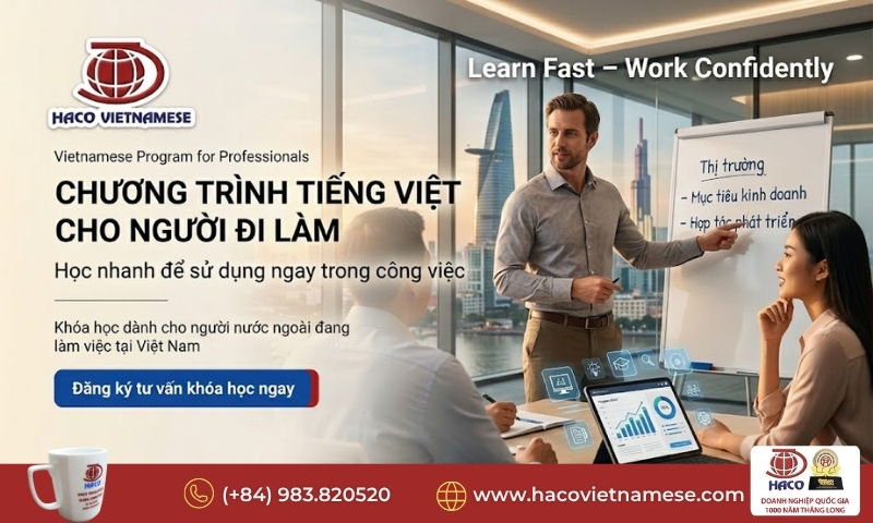 Chương trình tiếng Việt cho người đi làm