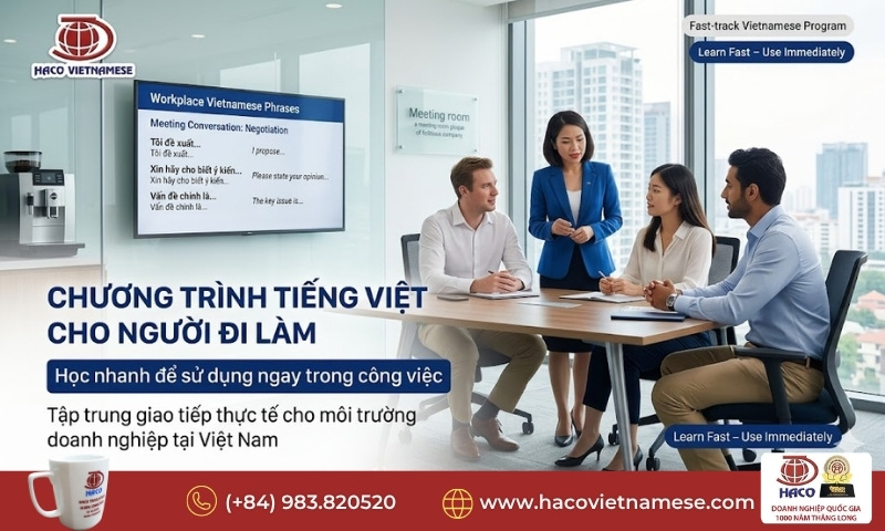 Chương trình tiếng Việt cho người đi làm