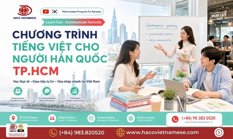 Chương trình tiếng Việt cho người Hàn Quốc TP.HCM