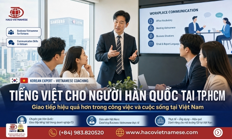 Chương trình tiếng Việt cho người Hàn Quốc TP.HCM
