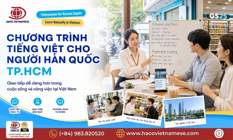 Chương trình tiếng Việt cho người Hàn Quốc TP.HCM