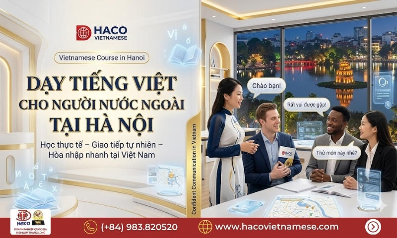 Dạy tiếng Việt cho người nước ngoài tại Hà Nội