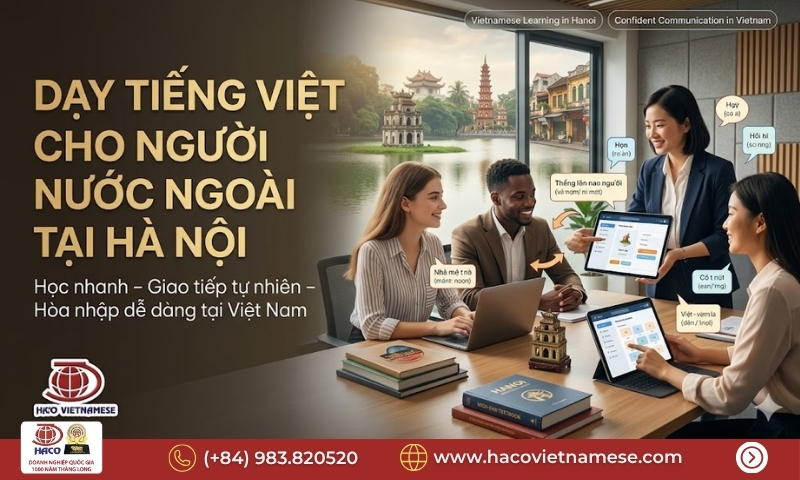 Dạy tiếng Việt cho người nước ngoài tại Hà Nội