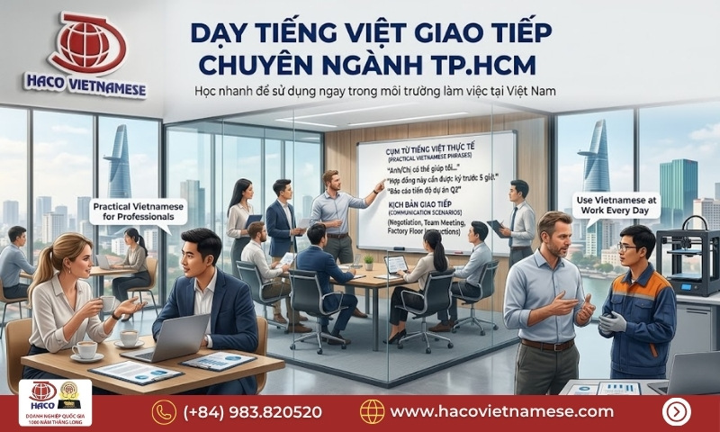Dạy tiếng Việt giao tiếp chuyên ngành TP.HCM