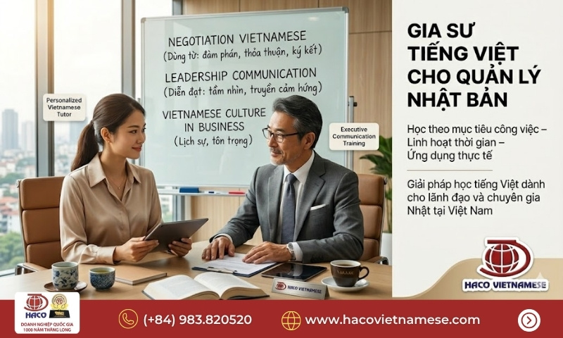 Gia sư tiếng Việt cho chuyên gia Nhật Bản TP.HCM