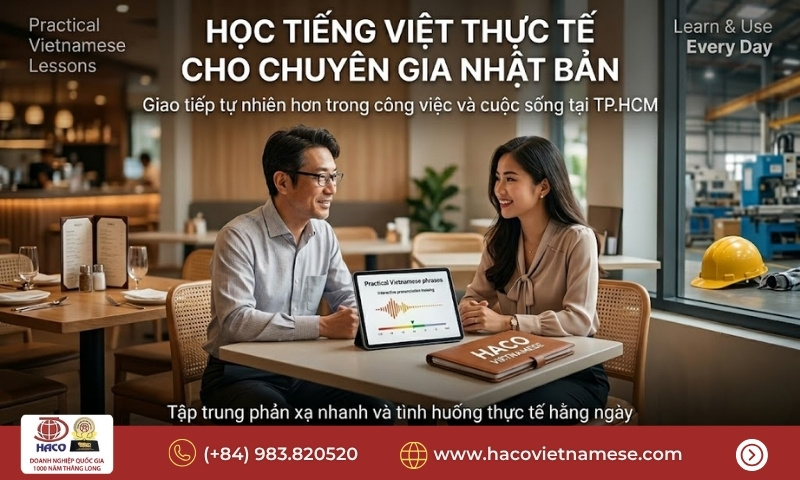 Gia sư tiếng Việt cho chuyên gia Nhật Bản TP.HCM