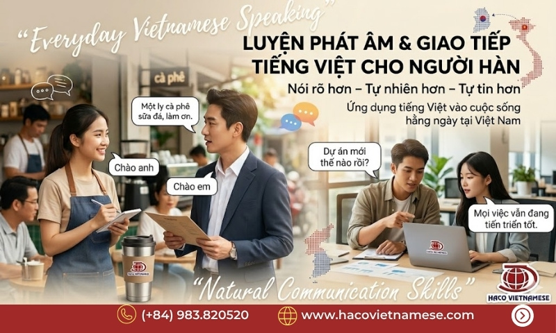 Học phát âm tiếng Việt cho người Hàn