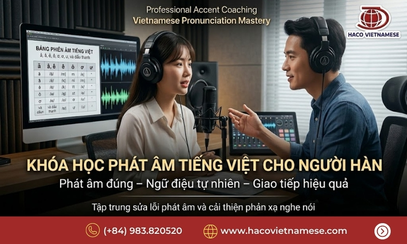 Học phát âm tiếng Việt cho người Hàn